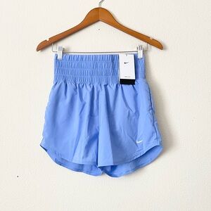 NWT Nike SMALL Women’s One Dri-Fit Ultra High Waisted 3” Shorts - Royal Pulse